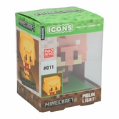 Minecraft - cochon - lampe icon 11cm