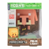 Minecraft - cochon - lampe icon 11cm