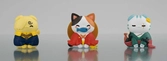 One piece mega cat project pack 3 trading figures nyan piece nyan! happy trio 2024 limited ver. 3 cm