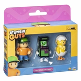 Stumble guys : wave 2 boîte de 3 figurines à collectionner mr stumble + stumble invaders + hatchling