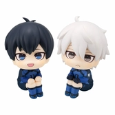 Blue lock statuette pvc look up yoichi isagi & seishiro nagi japanese national player match ver. 11 cm (with gift)