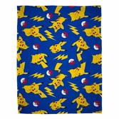 Pokemon literie pikachu allover print  130 x 170 cm