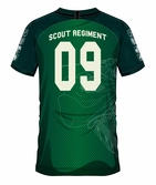 L'attaque des titans - scout regiment 09 - maillot de foot homme (xl)