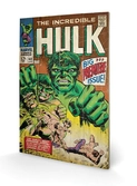 MARVEL - Impression sur Bois 40X59 - Hulk Big Issue