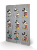 DISNEY - Impression sur Bois 40X59 - Mickey Mouse Evolution Color