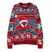 Spider-man sweater swing into the holidays (christmas jumper) (m)