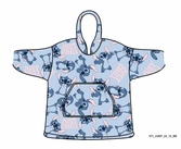 Lilo & stitch - just chilling - sweat poncho - taille adulte