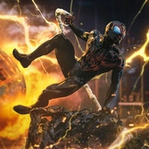 Spider-man vs. villains statuette 1/10 diorama bds art scale miles morales 32 cm