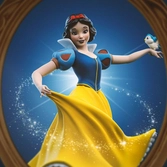 Blanche-neige et les sept nains statuette 1/10 art scale snow white and dopey 21 cm