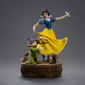 Blanche-neige et les sept nains statuette 1/10 art scale snow white and dopey 21 cm