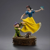 Blanche-neige et les sept nains statuette 1/10 art scale snow white and dopey 21 cm