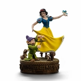 Blanche-neige et les sept nains statuette 1/10 art scale snow white and dopey 21 cm