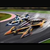 Future gpx cyber formula véhicule experion z/a-8 knight shoemach model c.f.c heritage edition 7 cm