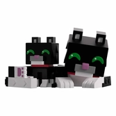 Minecraft vinyl figurine tuxedo cat 6 cm