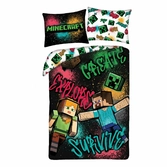 Minecraft parure de lit ver. 6 140 x 200 cm / 70 x 90 cm