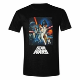 Star wars a new hope t-shirt retro poster (xl)
