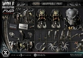 Alien vs. predator statuette real elite masterline series 1/3 requiem wolf predator deluxe ver. 95 cm