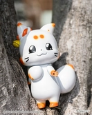 Little fox with two tails figurine chibi creature tenko 15 cm