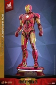 Iron man figurine movie masterpiece diecast 1/6 iron man mark vi (fractal armor) hot toys exclusive 33 cm