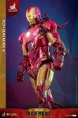 Iron man figurine movie masterpiece diecast 1/6 iron man mark vi (fractal armor) hot toys exclusive 33 cm