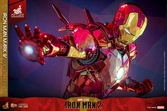 Iron man figurine movie masterpiece diecast 1/6 iron man mark vi (fractal armor) hot toys exclusive 33 cm