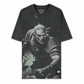 The witcher wild hunt t-shirt geralt washed (m)