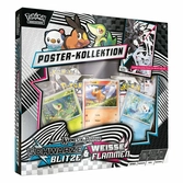 Pokémon tcg karmesin & purpur: schwarze blitze & weisse flammen poster collection allemand