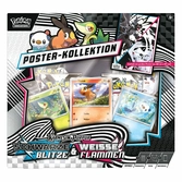 Pokémon tcg karmesin & purpur: schwarze blitze & weisse flammen poster collection allemand