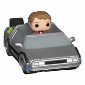 Retour vers le futur bitty pop! rides vinyl figurine marty mcfly and time machine