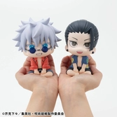 Jujutsu kaisen statuette pvc look up satoru gojo & suguru geto okinawa ver. set (with gift) 11 cm