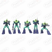 Vegan soldiers set figuras 7 cm goldorak ufo robot grendizer