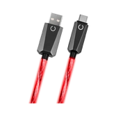 Câble led rouge de charge usb 2.0 a vers c