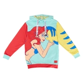 Petite sirene 35 - ariel et polochon - hoodie unisex loungefly (m)