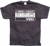 GEEK - T-Shirt I Wish I Could CTR-ALT-DEL You (M)