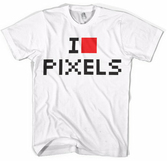 GEEK - T-Shirt I Love Pixels (XXL)