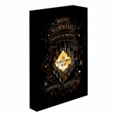 Harry potter - carte du maraudeur - canvas lumineux 40x30 cm