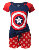 CAPTAIN AMERICA - Pyjama Shield Logo Women (XS)