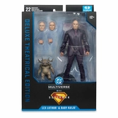 Superman (2025) dc multiverse figurine deluxe lex luthor with baby kaiju (deluxe theatrical edition) 18 cm