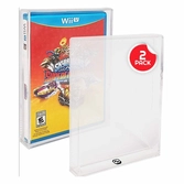 Pack 2 boîtes de protection en acrylique pour dvd/wii/gamecube/ps2/xbox/xbox360