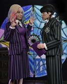 Mercredi - mercredi & enid - figurine 20cm