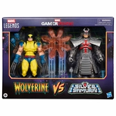 Marvel legends gamerverse pack 2 figurines wolverine vs. silver samurai 15 cm