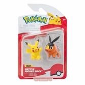 Pokémon pack 2 figurines gruikui & pikachu 8 cm