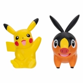 Pokémon pack 2 figurines gruikui & pikachu 8 cm