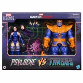 Marvel legends gamerverse pack 2 figurines psylocke vs. thanos 15 cm