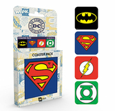 DC COMICS - Pack de 4 Dessous de Verre - Logos