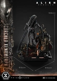 Alien: romulus statuette museum masterline xl 1/3 scorched xenomorph deluxe version 98 cm