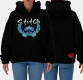 Stitch - pull à capuche teddy pour femme (2xl)