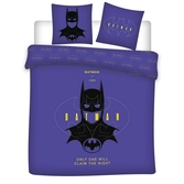 Dc - parure de lit 240x220cm + 2x65x65cm - batman