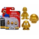 NINTENDO - Micro Figurines GOLD Series - Mario / Mushroom / Goomba