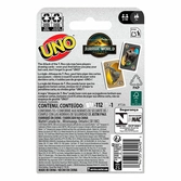 Jurassic world : renaissance uno jeux de cartes